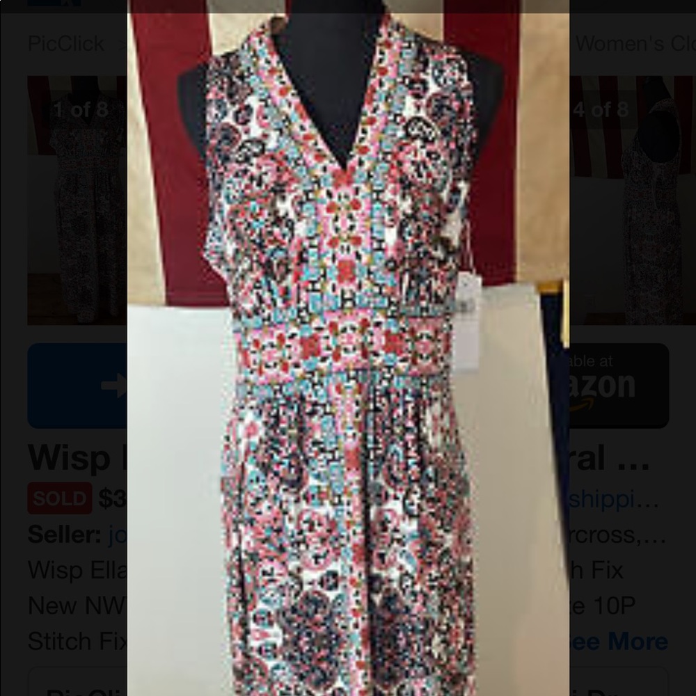 Wisp Ella Jersey Maxi Dress Coral Stitch Fix NWT.